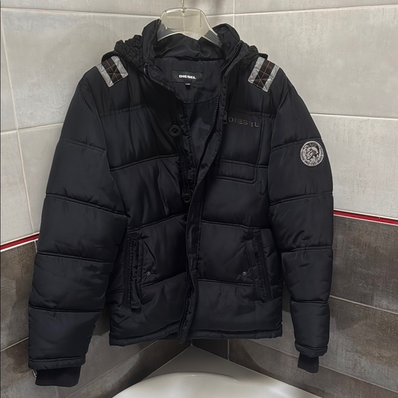 Diesel Black Puffer Jacket